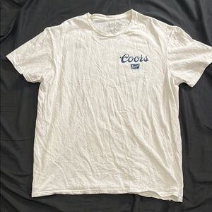 Coors Banquet White Short Sleeve Crew Neck Tee